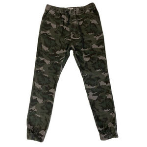 LIRA Camo Jogger Pants Drawstring Stretch Cotton Size 32